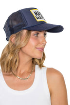 Make Waves Trucker Hat in Navy