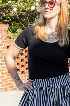 Keye Sweater Top - short sleeve - In February