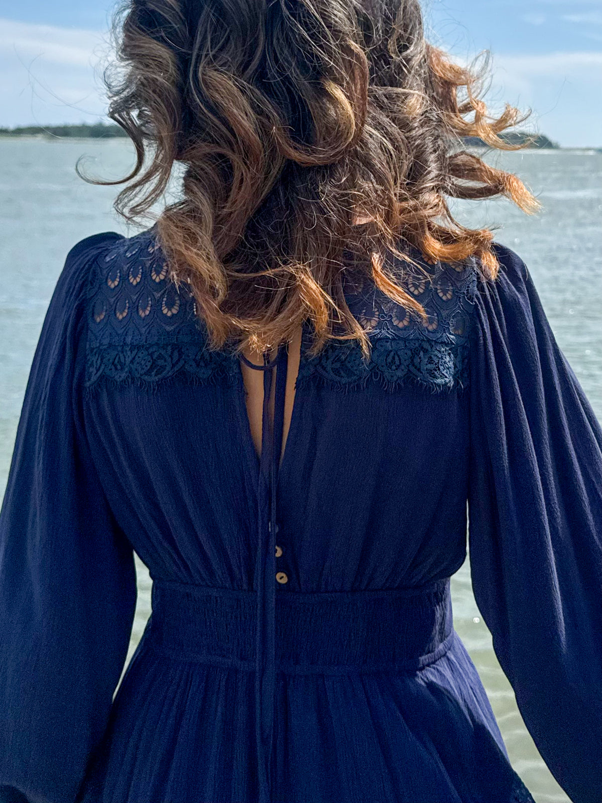 Ella Navy Maxi Dress