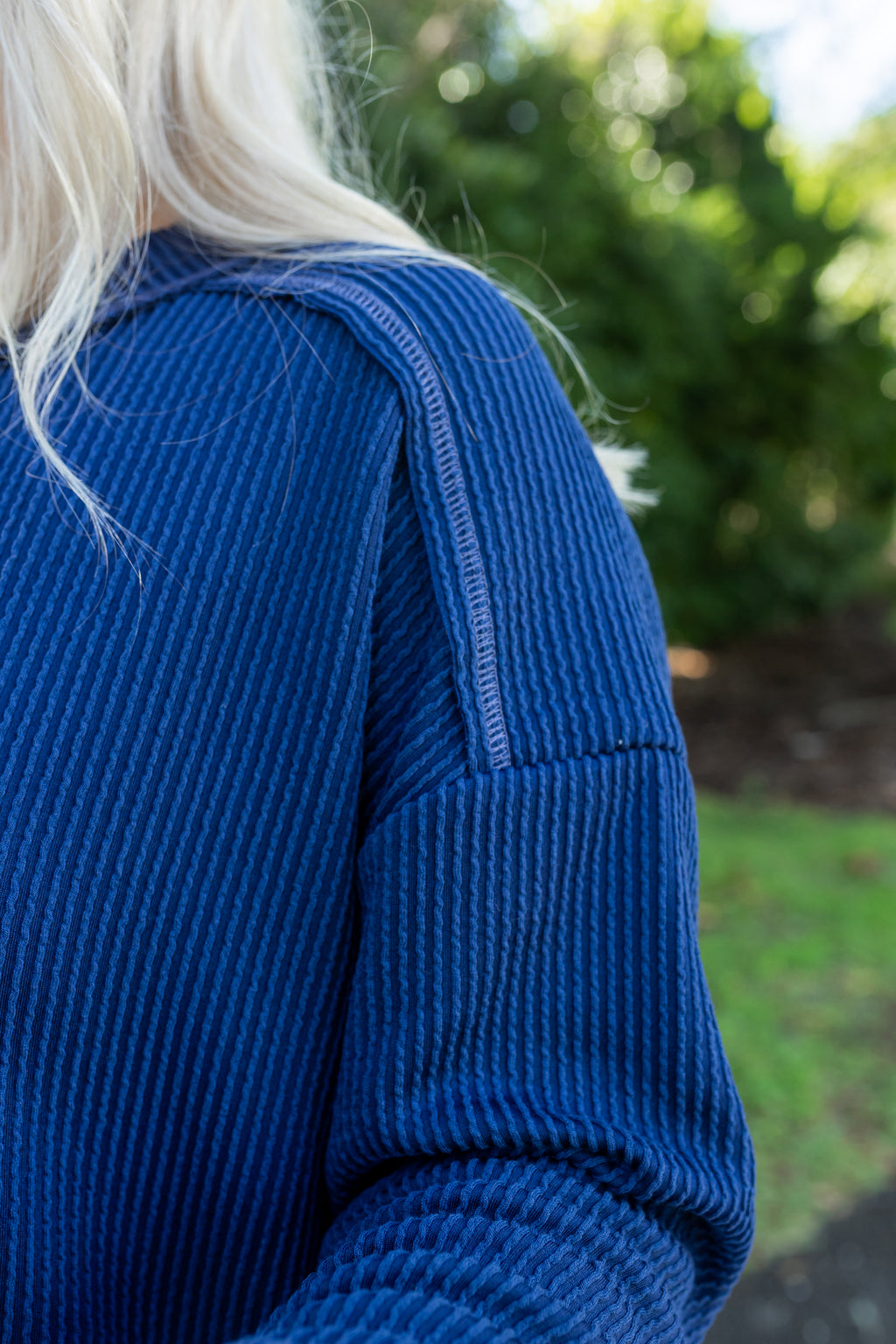 Hanna Ribbed crew neck Longsleeve Top