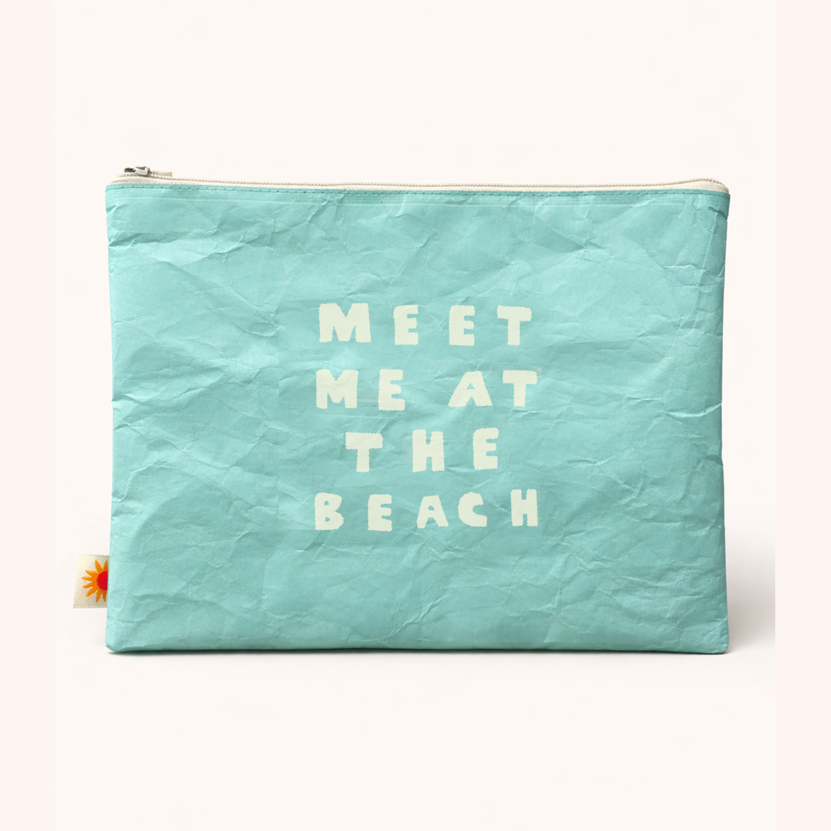 Meet me at the beach | 12" light weight Pouch | Beach bag