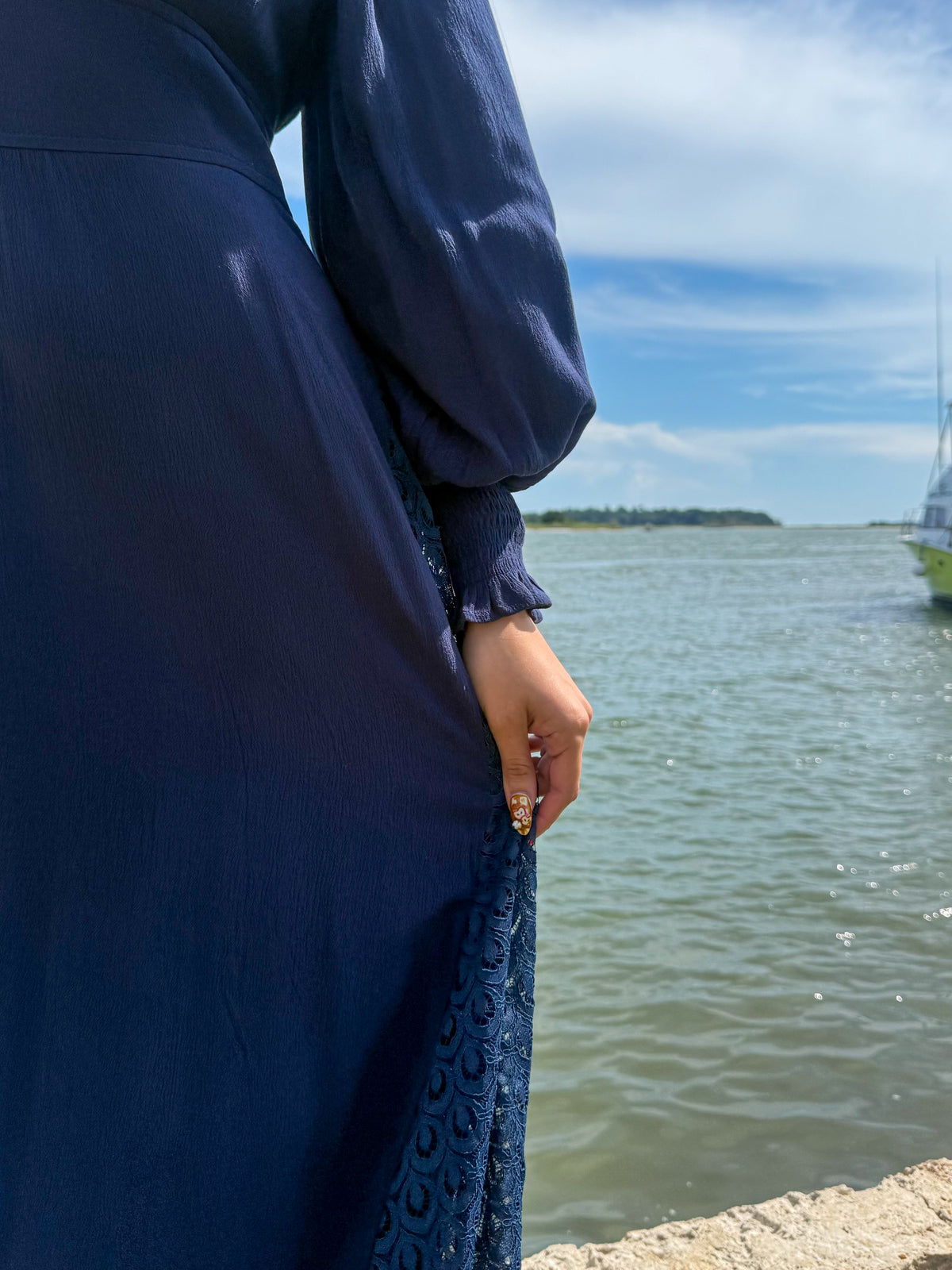 Ella Navy Maxi Dress