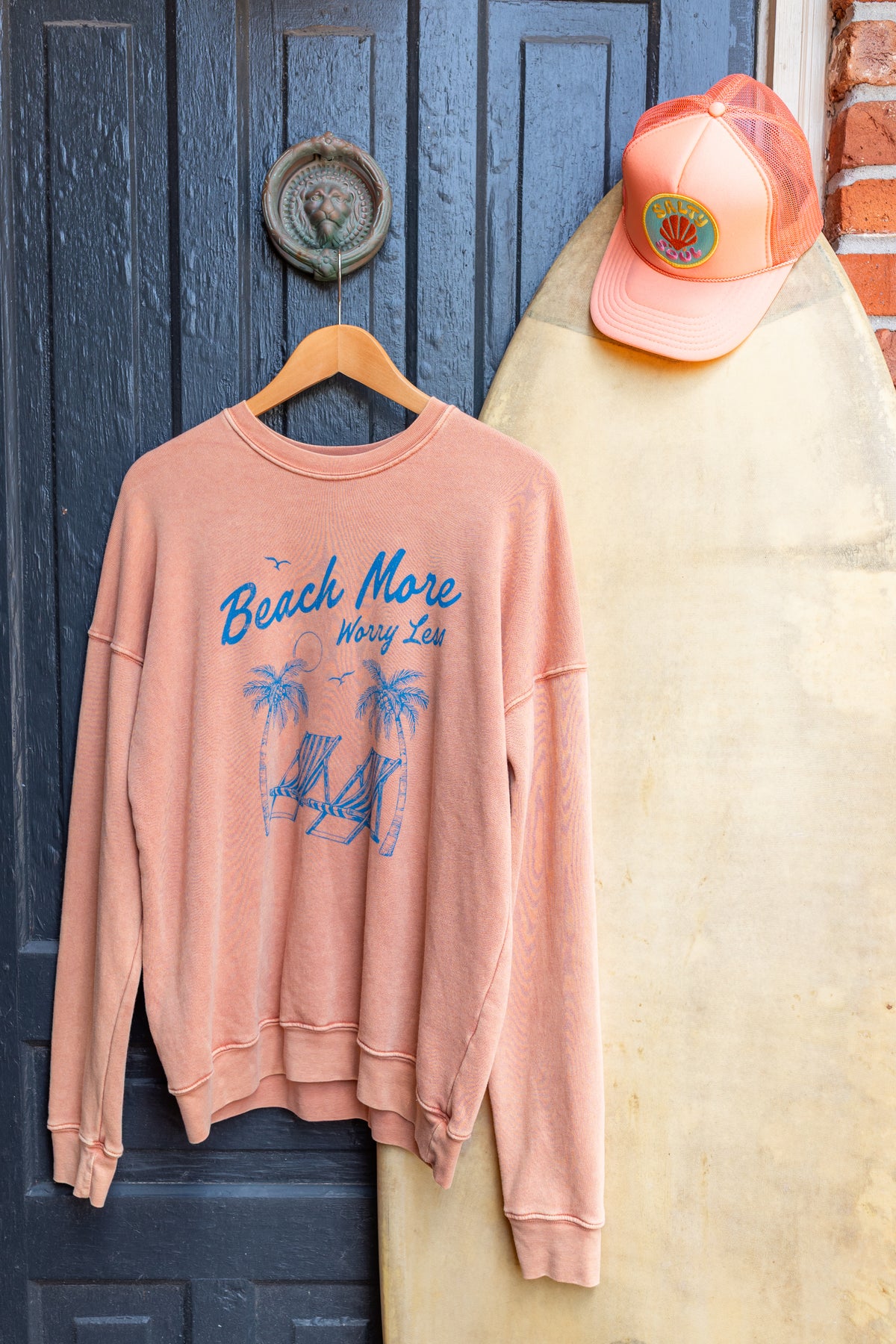 Beach More, Worry Less sweatshirt