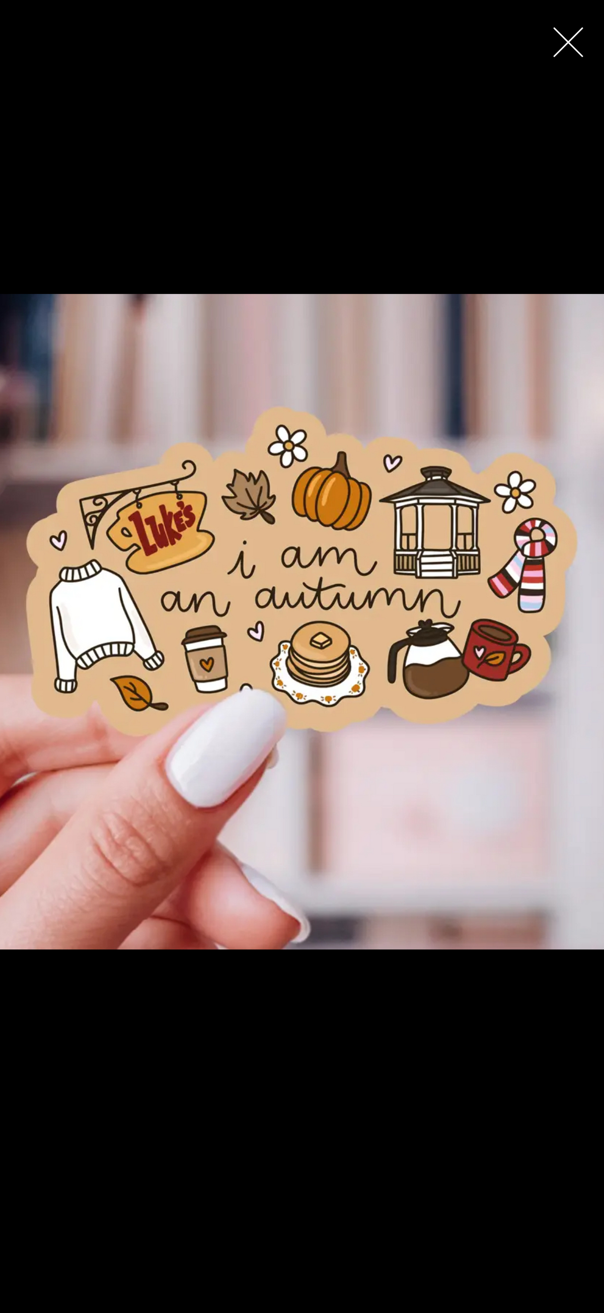 I am an autumn Gilmore sticker