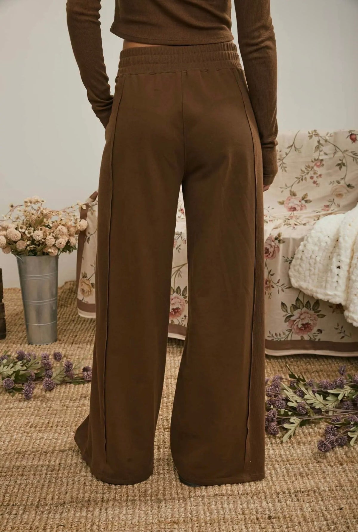 Rae Elastic Wide Leg Pant