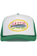 Catch of the Day Trucker Hat in Green Split