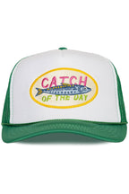 Catch of the Day Trucker Hat in Green Split